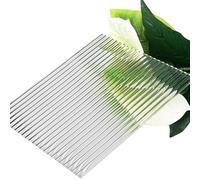 DQZRTUECA Lastra acrilica Decorativa Trasparente con Strisce in Rilievo da 5 mm, Dimensioni Multiple(150mm x 150mm)