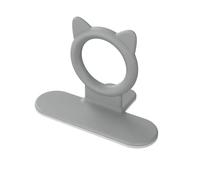 DQZRTUECA Maniglia ad Anello Adesivo in Silicone for Sollevatore Sedile WC Multicolore for Bagno e Viaggi(Grey)