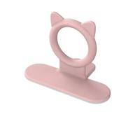 DQZRTUECA Maniglia ad Anello Adesivo in Silicone for Sollevatore Sedile WC Multicolore for Bagno e Viaggi(Pink)