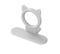 DQZRTUECA Maniglia ad Anello Adesivo in Silicone for Sollevatore Sedile WC Multicolore for Bagno e Viaggi(White)