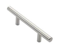 DQZRTUECA Maniglie per mobili da cucina, Maniglia a barra a T in acciaio inossidabile for porta del cassetto dell'armadio della cucina, argento(8 Inch 128mm)