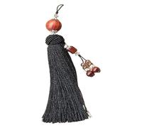DQZRTUECA Nappa di spada cinese for spada Tai Chi Kung Fu Ambra/Nero/Marrone chiaro(Black)