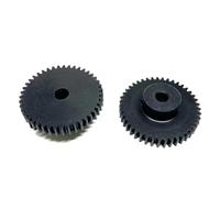 DQZRTUECA Pignone Albero ingranaggio cilindrico 0,6M 43T 4mm Foro plastica Nylon 2 Pezzi