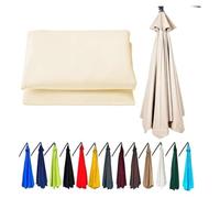 DQZRTUECA Replacement Canopy 8-Rib Umbrella, Multicolor, 3.5m/11.4ft 2m/6.5ft Compat(Beige)