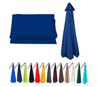 DQZRTUECA Replacement Canopy 8-Rib Umbrella, Multicolor, 3.5m/11.4ft 2m/6.5ft Compat(Blue)