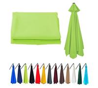 DQZRTUECA Replacement Canopy 8-Rib Umbrella, Multicolor, 3.5m/11.4ft 2m/6.5ft Compat(Grass Green)