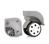 DQZRTUECA Ruote di ricambio e riparazione for bagagli fai da te, girevoli a 360 gradi, mute, confezione da 2, multicolore(Grey)