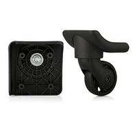 DQZRTUECA Ruote di ricambio for valigia fai da te, girevoli a 360 gradi, mute, confezione da 2, nere