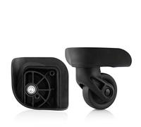 DQZRTUECA Ruote di ricambio for valigie fai da te, girevoli a 360 gradi, confezione da 2, nere