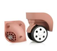 DQZRTUECA Ruote di ricambio for valigie, girevoli a 360 gradi, mute, confezione da 2, multicolore(Meat Color)
