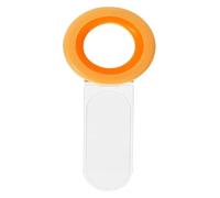 DQZRTUECA Sollevatore for Sedile WC in PC ABS TPR, Forma ad Anello, 4,5x11x3 cm, Multicolore(Orange)