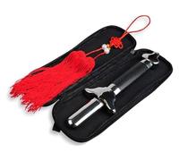 DQZRTUECA Spada telescopica for Tai Chi in acciaio inossidabile, for allenamento di arti marziali, con nappa e scatola portatile, 90-102 cm(102cm)