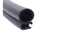 DQZRTUECA Striscia di Protezione for Bordi e guarnizioni a Forma di U, 3,28 Piedi, in Gomma Nera e Acciaio, Diverse Misure(32mm x 18mm)