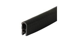 DQZRTUECA Striscia di Tenuta a Forma di U da 3,28 Piedi Nera con Cintura in Acciaio, Diverse Dimensioni for la sigillatura degli spazi tra i Bordi(19mm x13mm)