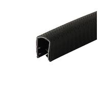 DQZRTUECA Striscia di Tenuta a Forma di U da 3,28 Piedi Nera con Cintura in Acciaio, Diverse Dimensioni for la sigillatura degli spazi tra i Bordi(26mm x 18mm)
