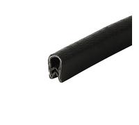 DQZRTUECA Striscia di Tenuta a Forma di U da 3,28 Piedi Nera con Cintura in Acciaio, Diverse Dimensioni for la sigillatura degli spazi tra i Bordi(10mm x 7mm)