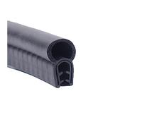 DQZRTUECA Striscia di Tenuta in Gomma a Forma di U con Bolla Superiore, 3,28 Piedi, Nera, Diverse Misure for Auto, Barche, casa(25mm x 8mm)