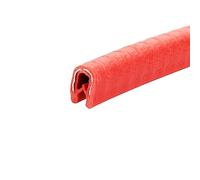 DQZRTUECA Striscia Protettiva in Gomma e Metallo a Forma di U, 3,28 Piedi, Multicolore, Multi-Dimensione(Red,8mm x 6mm)