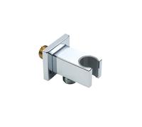 DQZRTUECA Supporto Doccia Regolabile a Parete for doccetta e Bidet, in Ottone Cromato, Filettatura G1 2(Type C with Outlet)