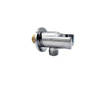 DQZRTUECA Supporto Doccia Regolabile a Parete for doccetta e Bidet, in Ottone Cromato, Filettatura G1 2(Type I with Outlet)