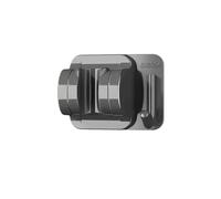 DQZRTUECA Supporto for soffione Doccia Autoadesivo Regolabile da Parete, 2 Pezzi, con Gancio Multicolore(Grey)