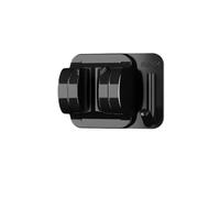 DQZRTUECA Supporto for soffione Doccia Autoadesivo Regolabile da Parete, 2 Pezzi, con Gancio Multicolore(Black)