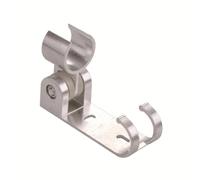 DQZRTUECA Supporto for soffione Doccia in Lega di Alluminio da Parete con Gancio e Viti