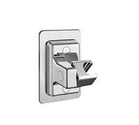 DQZRTUECA Supporto for soffione Doccia Regolabile da Parete, Autoadesivo, ABS, Argento, Nero, 12 * 8 cm, 1 Pezzo(Grey)