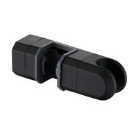 DQZRTUECA Supporto for soffione Doccia Regolabile for Barre scorrevoli da 15 mm a 30 mm, Cromato Multicolore(Black)