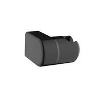 DQZRTUECA Supporto for soffione Doccia Universale Regolabile con placcatura Completa, 3 Pezzi, for Mano e corrimano, Multicolore(Black)