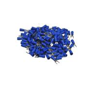 DQZRTUECA SV 2-4S Forcella Femmina Terminale di Giunzione Crimpare Cavo Connettore Filo 1000 pezzi Multicolore(Blue)