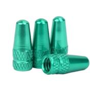 DQZRTUECA Tappi for valvole for Pneumatici for Biciclette in Lega di Alluminio, Protezioni Antipolvere, Multicolori, 10 Pezzi(Green)