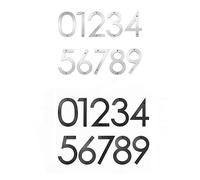 DQZRTUECA Targa galleggiante con numeri civici for esterni, for cassetta postale da giardino, multicolore, 20 cm(No. 3,20cm silver)