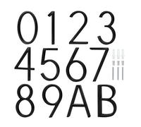 DQZRTUECA Targa in metallo con numeri civici e lettere for cassetta postale esterna, appartamento, casa, strada(A 1pcs)