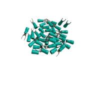 DQZRTUECA Terminale a crimpare isolato tipo Y for connettori da 0,5-1,5 mm², confezione da 50 SV1,25-(3-6) multicolore(Green,SV1.25-6)
