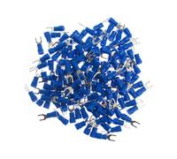 DQZRTUECA Terminale di giunzione femmina a forcella tipo Y, connettore for cavi elettrici a crimpare SV 24S, 1000 pezzi(Blue)