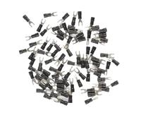 DQZRTUECA Terminale di giunzione femmina a forcella tipo Y, connettore for cavi elettrici a crimpare SV 24S, 1000 pezzi(Black)