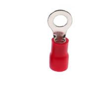DQZRTUECA Terminali a crimpare, capicorda in ottone isolati in PVC, rossi, varie misure, 500 pezzi(RV1.25-5s)