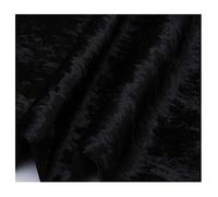 DQZRTUECA Tessuto for tappezzeria in Velluto Elasticizzato in 2 direzioni, Larghezza 150 cm, for Fai da Te, Multicolore, Diverse Misure(Black 19,2m)