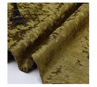 DQZRTUECA Tessuto for tappezzeria in Velluto Elasticizzato in 2 direzioni, Larghezza 150 cm, for Fai da Te, Multicolore, Diverse Misure(Olive Green 16,1m)