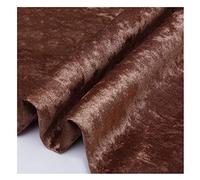 DQZRTUECA Tessuto for tappezzeria in Velluto Elasticizzato in 2 direzioni, Larghezza 150 cm, for Fai da Te, Multicolore, Diverse Misure(Coffee 23,1m)