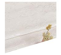 DQZRTUECA Tessuto for tappezzeria in Velluto, Larghezza 55" e Lunghezza 100 cm, 450 g/m, Poliestere, Goffrato, Decorazione Vintage for la casa, Cucito e Artigianato, Multicolore(White)