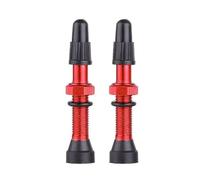 DQZRTUECA Valvole Multicolori Dimensioni Multiple for Pneumatici da Mountain Bike da Strada tubeless 2 Pezzi(Red-48mm)