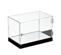 DQZRTUECA Vetrina in acrilico con base a specchio trasparente, diverse dimensioni for oggetti da collezione(15x15x15CM)