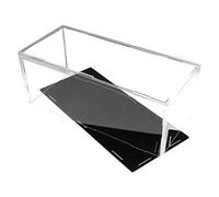 DQZRTUECA Vetrina in acrilico for statuette, modelli da collezione, trasparente/nera, diverse dimensioni(40x30x20CM)