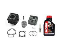DR 70cc Kit KT00086 + Candela + Olio Motul 710 Gruppo Termico Cilindro e Pistone Ghisa D. 48 Scooter Compatibile Con Piaggio - Gilera - Aprilia - Derbi