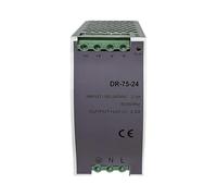 DR 75W 12V 24V 48V DC Alimentatore switching di piccolo volume regolabile su guida Tensione di uscita del trasformatore 1,6A 3,2A 6,5A(DR-75-12V 6.3A)
