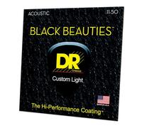 Dr a exbk BKA-Lite chitarra 11 Extra Black Beauties Medium