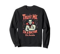 Dr. Acula Giochi di parole di Halloween per professionisti medici Felpa
