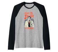 Dr. Acula Giochi di parole di Halloween per professionisti medici Maglia con Maniche Raglan